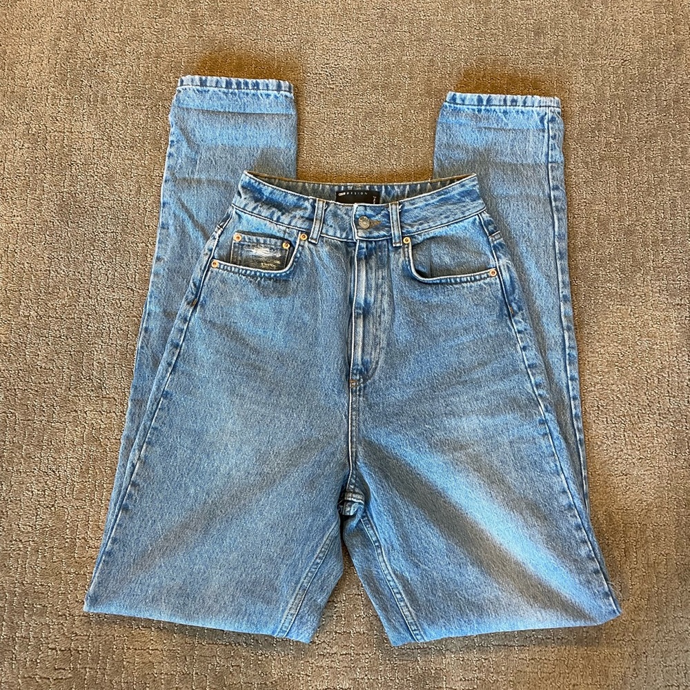Midwash ASOS DESIGN Tall High Rise Slouchy Mom Jeans Women's Size 24